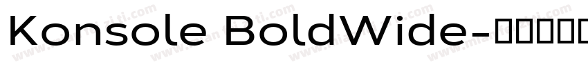 Konsole BoldWide字体转换